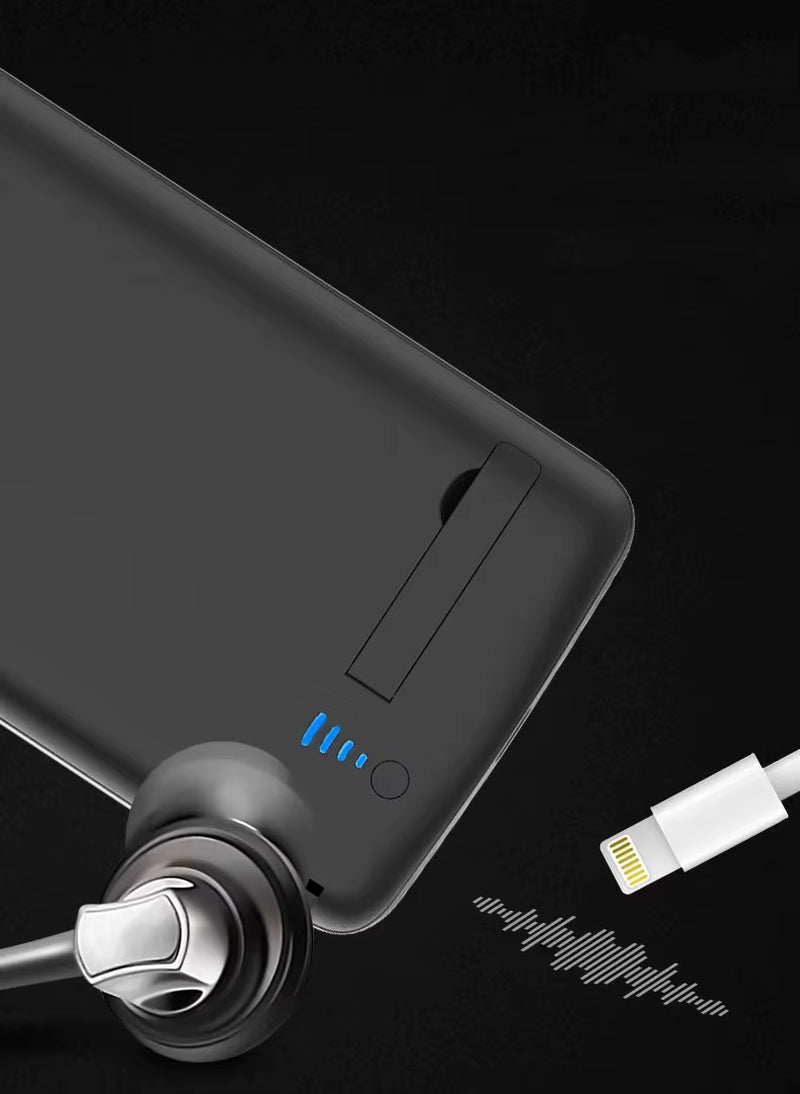 6000Mah Battery Charger Case with Stand for Iphone 12 13 14 15 11 Pro Max External Backup Power Cank Case for Iphone X XR XS Max