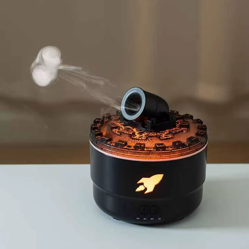 Volcanic Lava Cracks Portable Ultrasonic Aroma Essential Oil Diffuser Cannon Air Humidifier for Home
