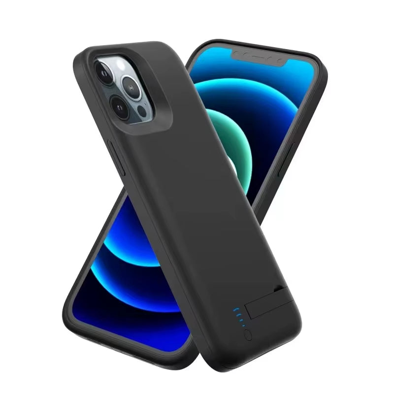 6000Mah Battery Charger Case with Stand for Iphone 12 13 14 15 11 Pro Max External Backup Power Cank Case for Iphone X XR XS Max