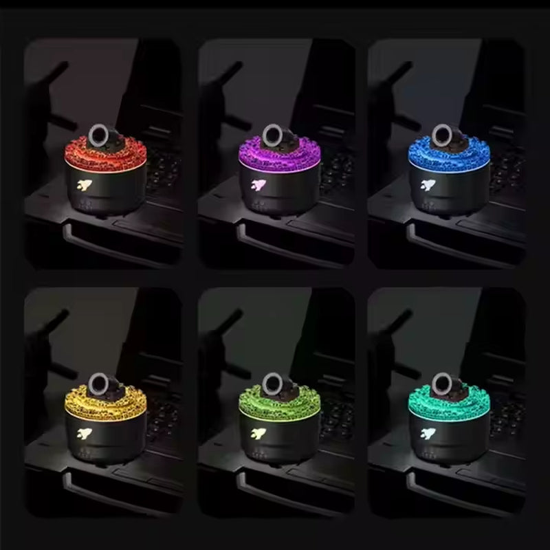 Volcanic Lava Cracks Portable Ultrasonic Aroma Essential Oil Diffuser Cannon Air Humidifier for Home