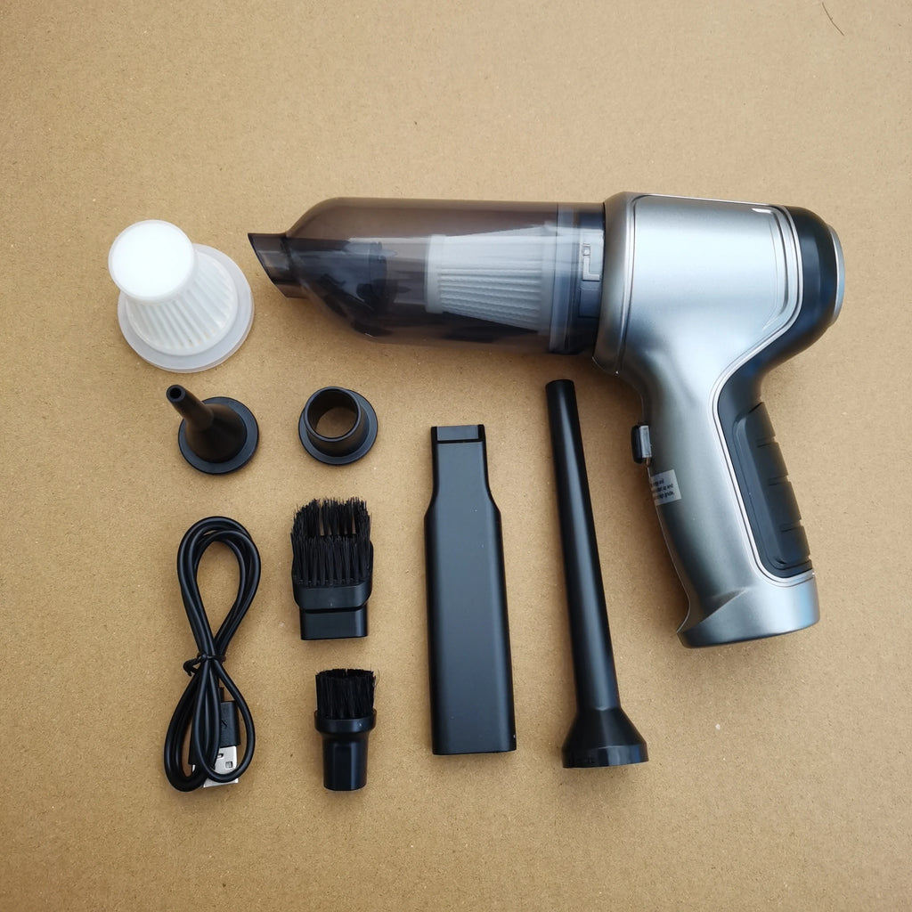Handheld Powerful Suction Wireless Mini Vacuum Car Cleaner Battery Operated Cordless Portable Car Vacuum Cleaner with Air Blower