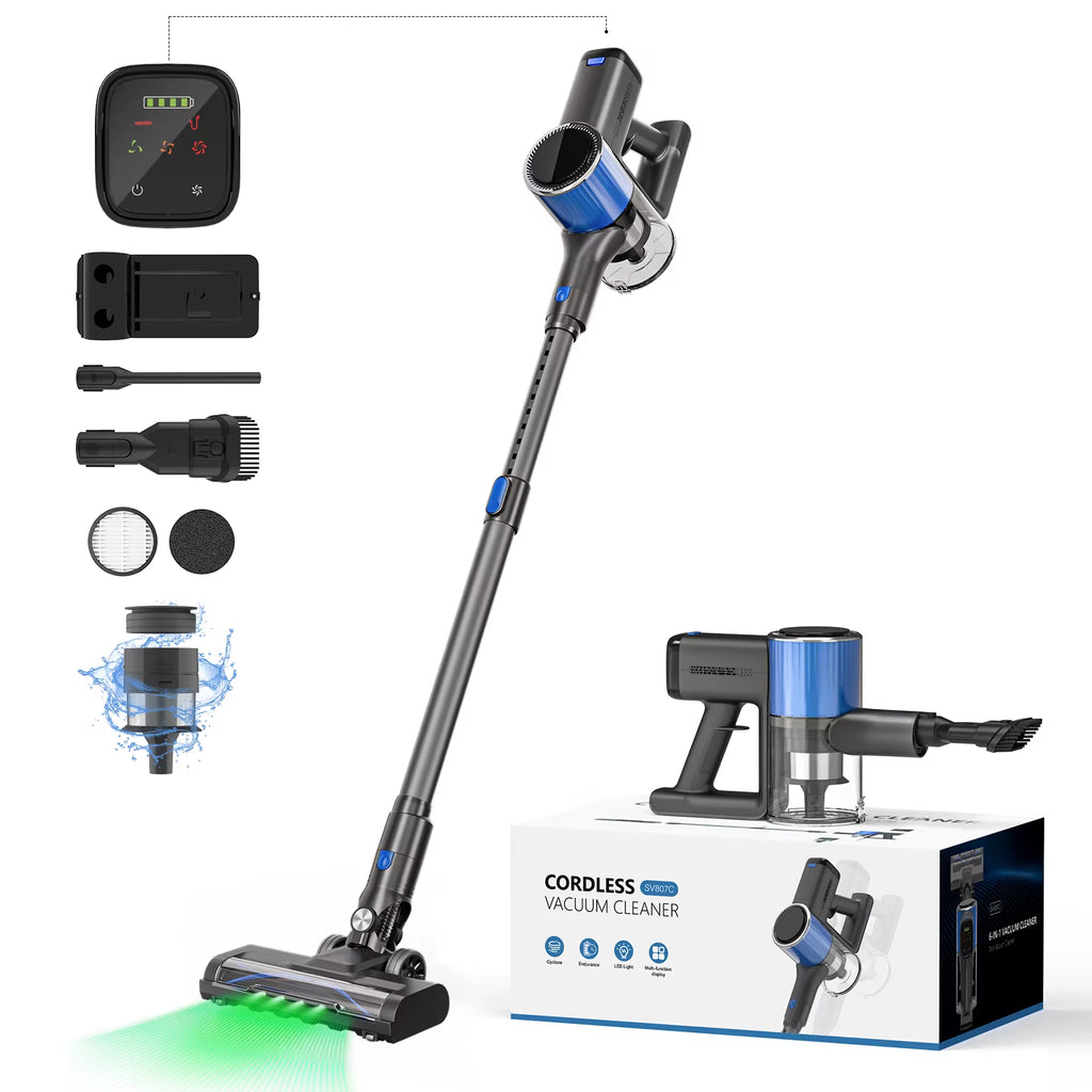 Versatile Lightweight Cordless Stick Vacuum Cleaner 40 Mins Long Runtime for Carpet & Hardwood Floors Pet Hair Upgrade Version