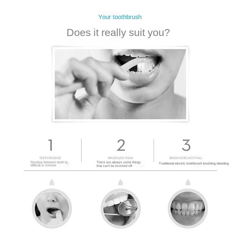 U-Shaped Electric Toothbrush Generation II Sonic Oral Cleaner with Soft Bristles for Baby and Adult Whitening