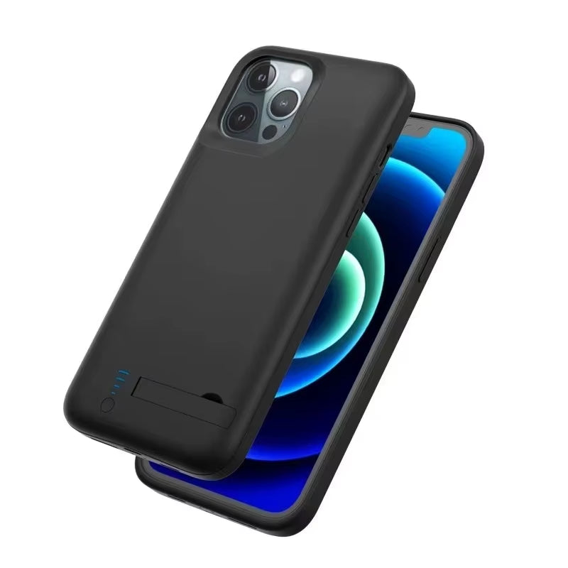 6000Mah Battery Charger Case with Stand for Iphone 12 13 14 15 11 Pro Max External Backup Power Cank Case for Iphone X XR XS Max