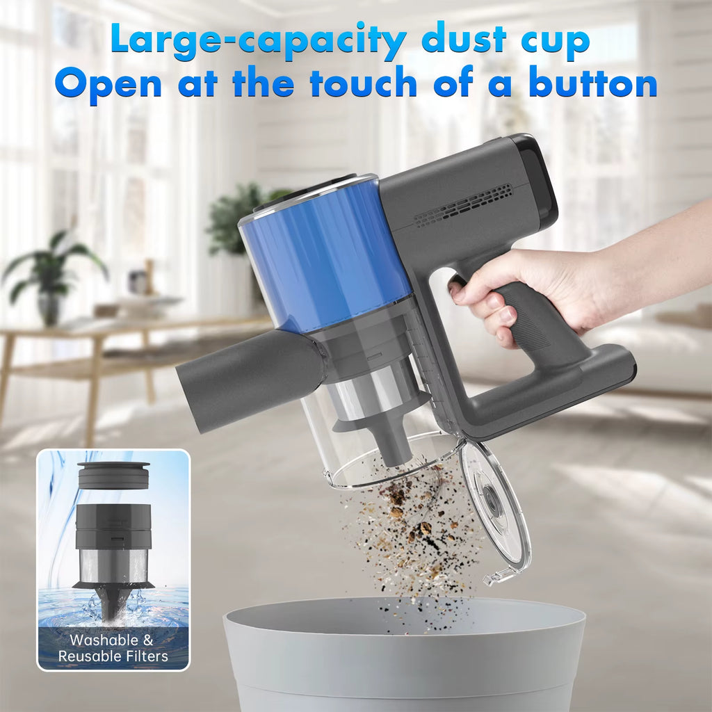 Versatile Lightweight Cordless Stick Vacuum Cleaner 40 Mins Long Runtime for Carpet & Hardwood Floors Pet Hair Upgrade Version